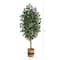8ft. Ficus Artificial Tree in Handmade Natural Cotton Planter